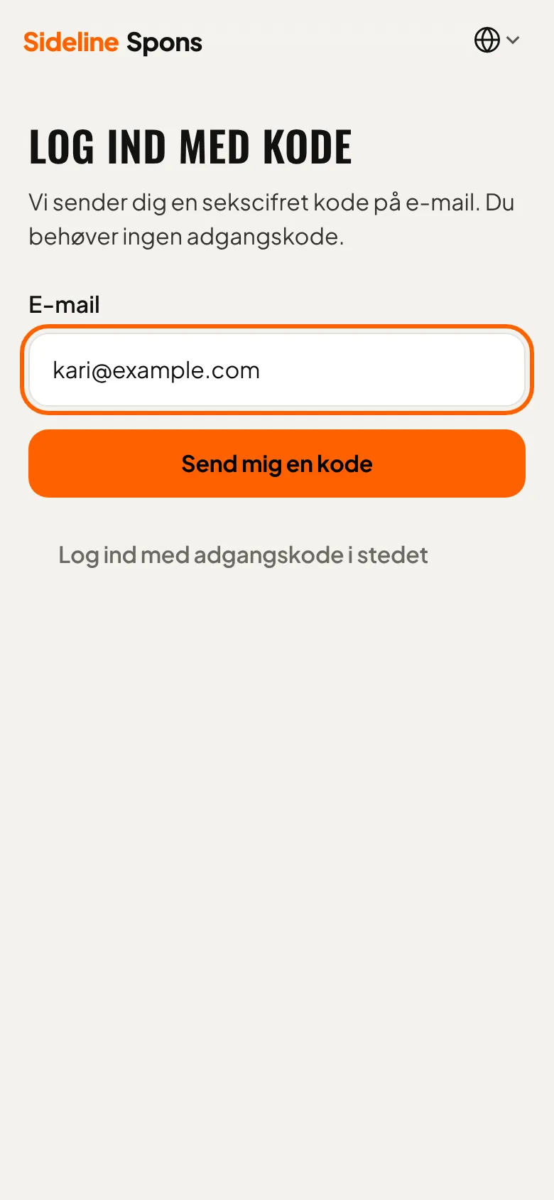 Opret konto