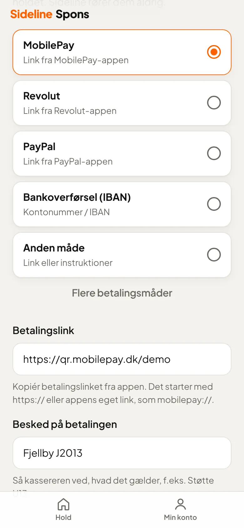 Hvordan betaler tilhængerne?