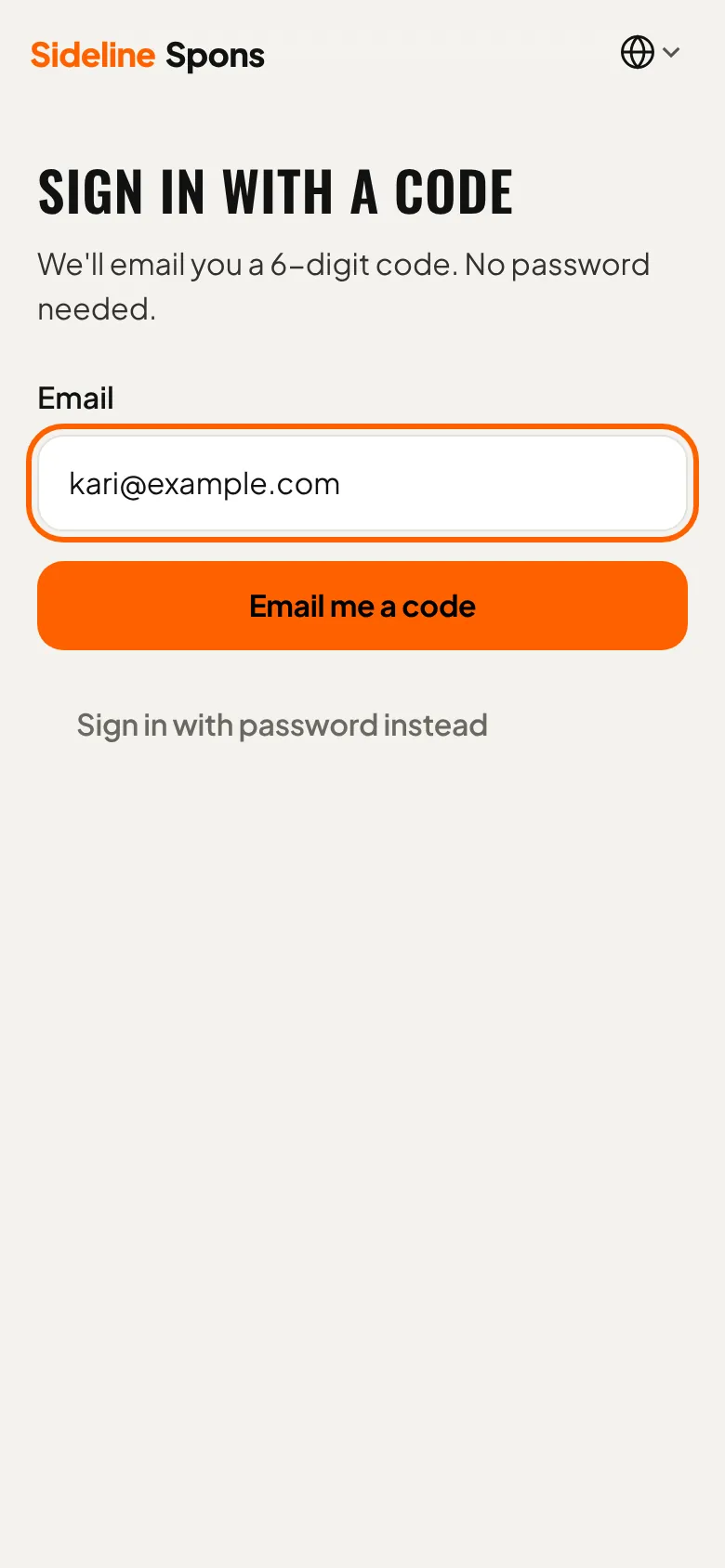 Create an account