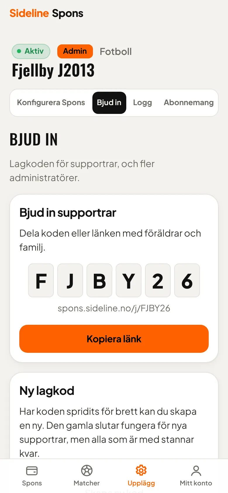 Bjud in supportrarna